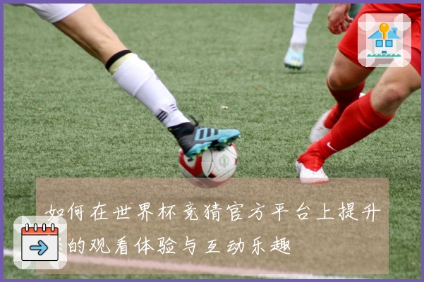 如何在世界杯竞猜官方平台上提升您的观看体验与互动乐趣